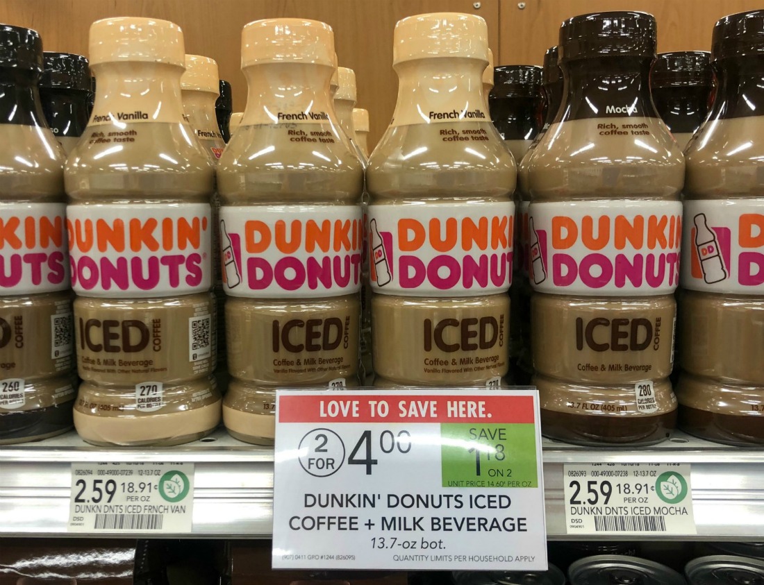 Dunkin Donuts Bottled Iced Coffee Calories / Starbucks V Dunkin Iced