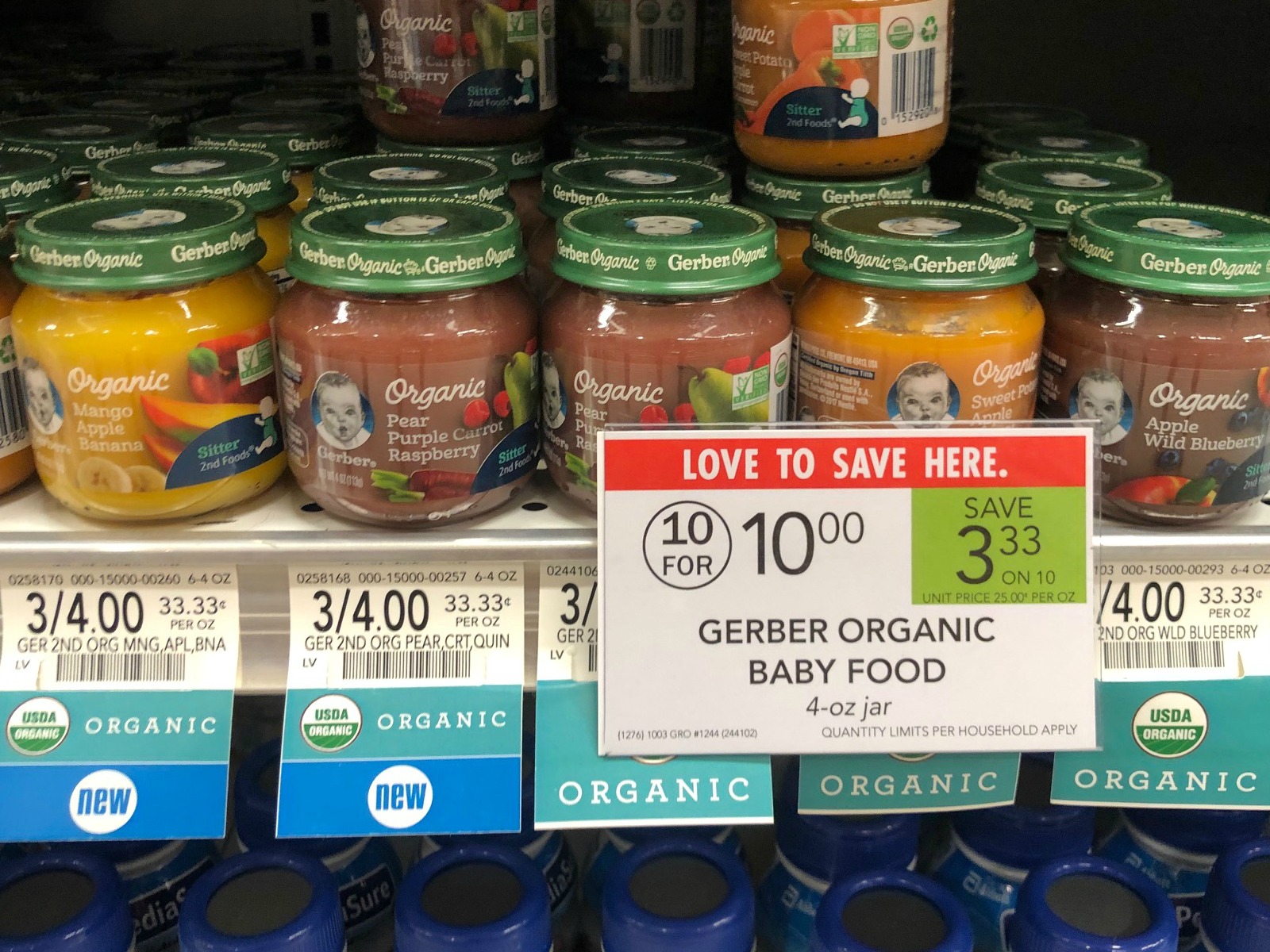 Gerber Organic Baby Food Only 83¢ Per Jar At Publix