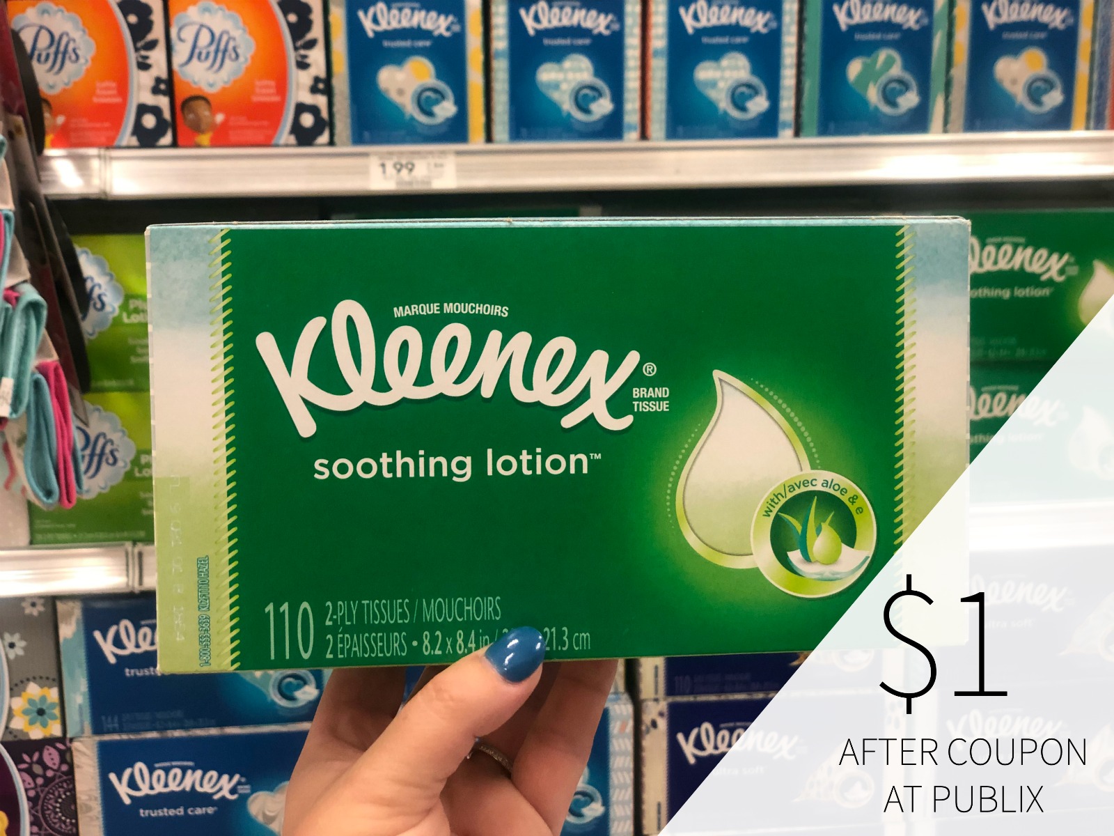 Super Deal On Kleenex Tissues At Publix – Just $1 Per Box!