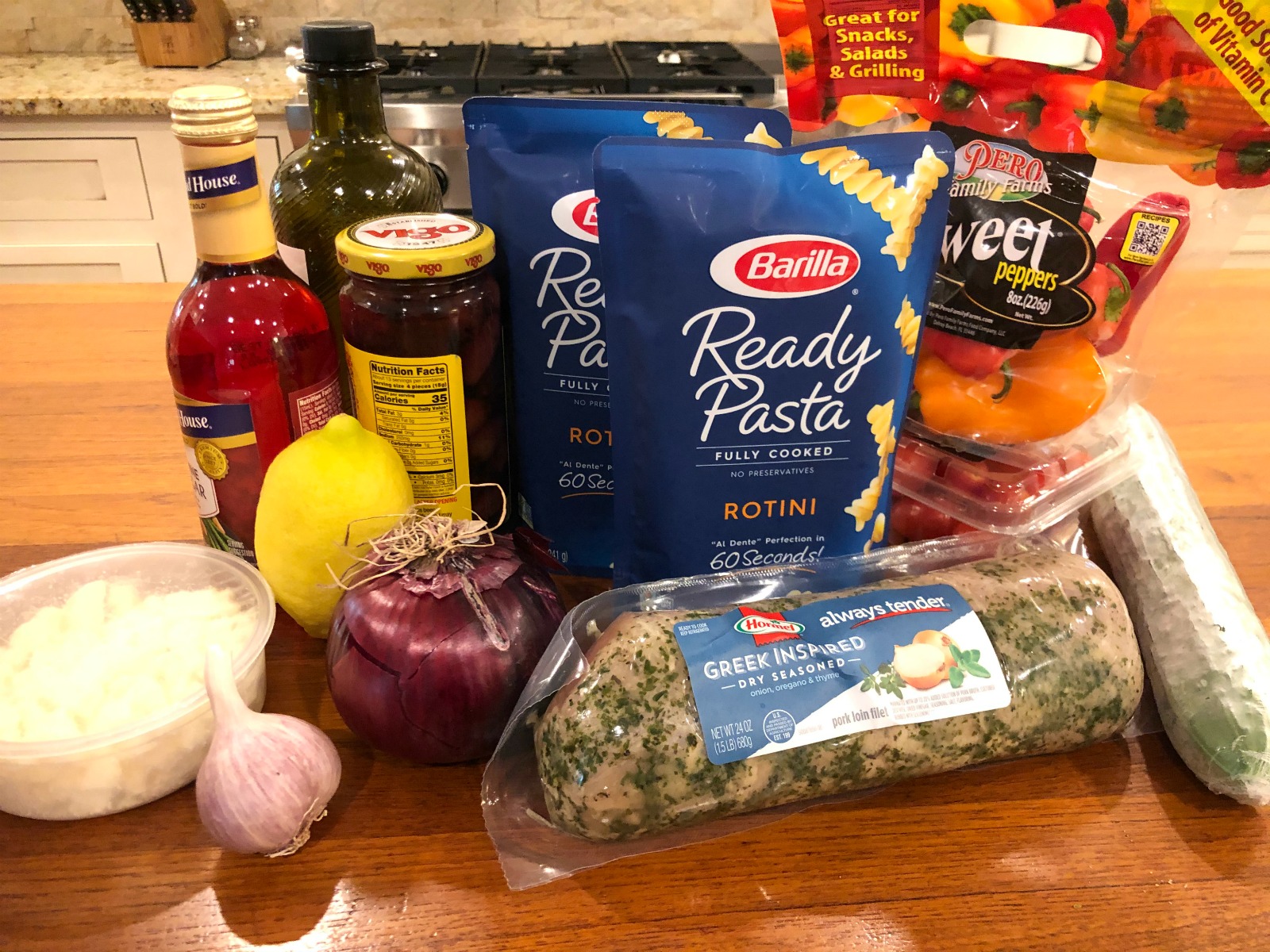 Greek Pasta Salad With Pork Tenderloin - Super Meal To Go With The Sales At Publix on I Heart Publix