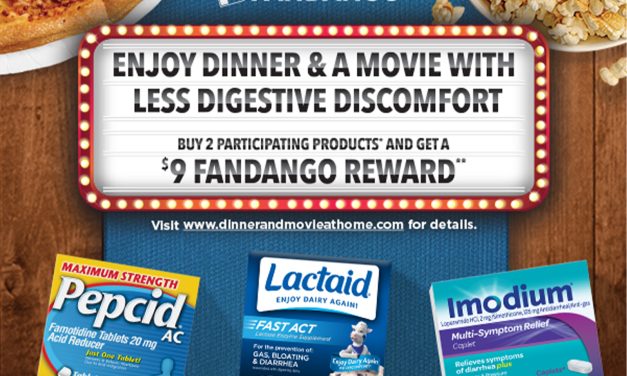 Get A $9 Fandango Reward With The Purchase Of Two Pepcid, Lactaid Or Imodium Products!
