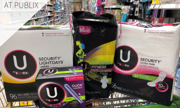Amazing Deals On U by Kotex Products This Week At Publix – Get Packs As Low As 19¢ Each!
