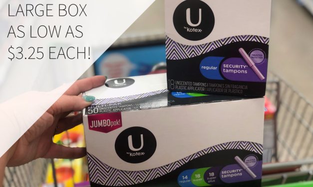 Super Deal On U by Kotex Products Available This Week At Publix