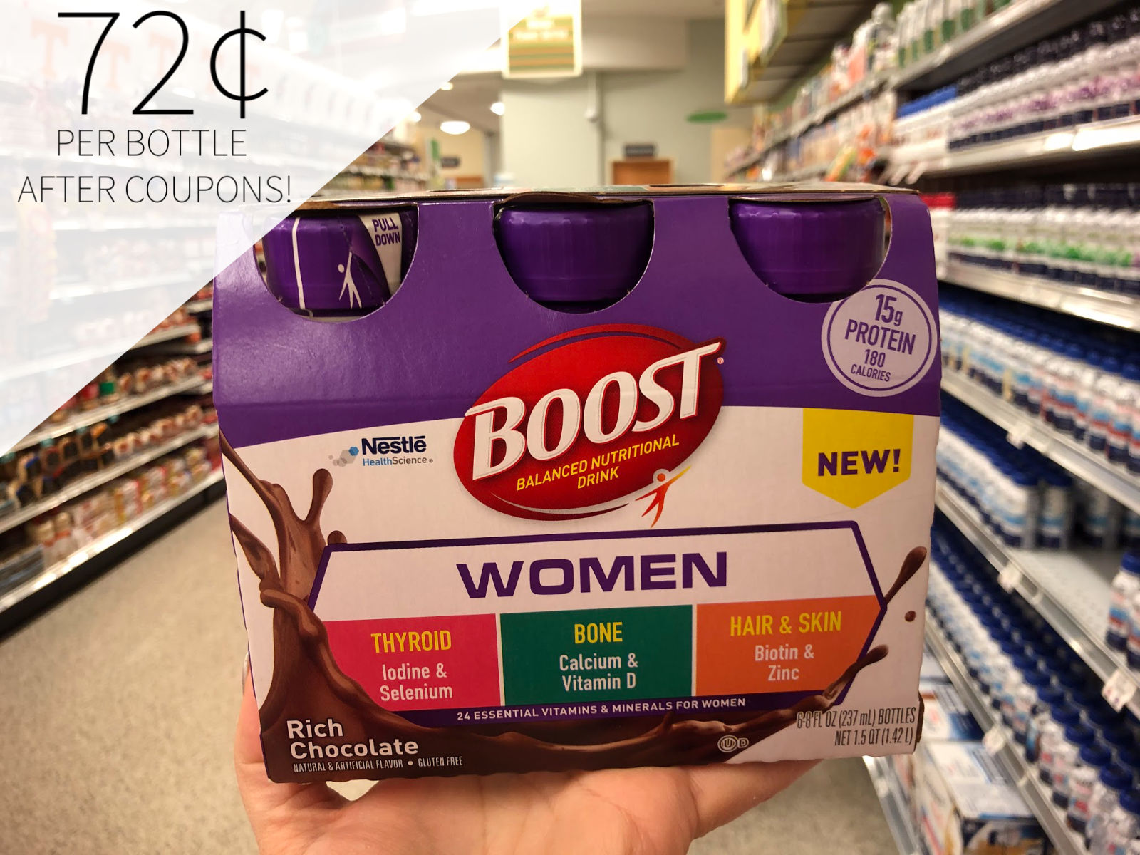 Try NEW BOOST® WOMEN Balanced Nutritional Drinks – Big Savings Available Now At Publix