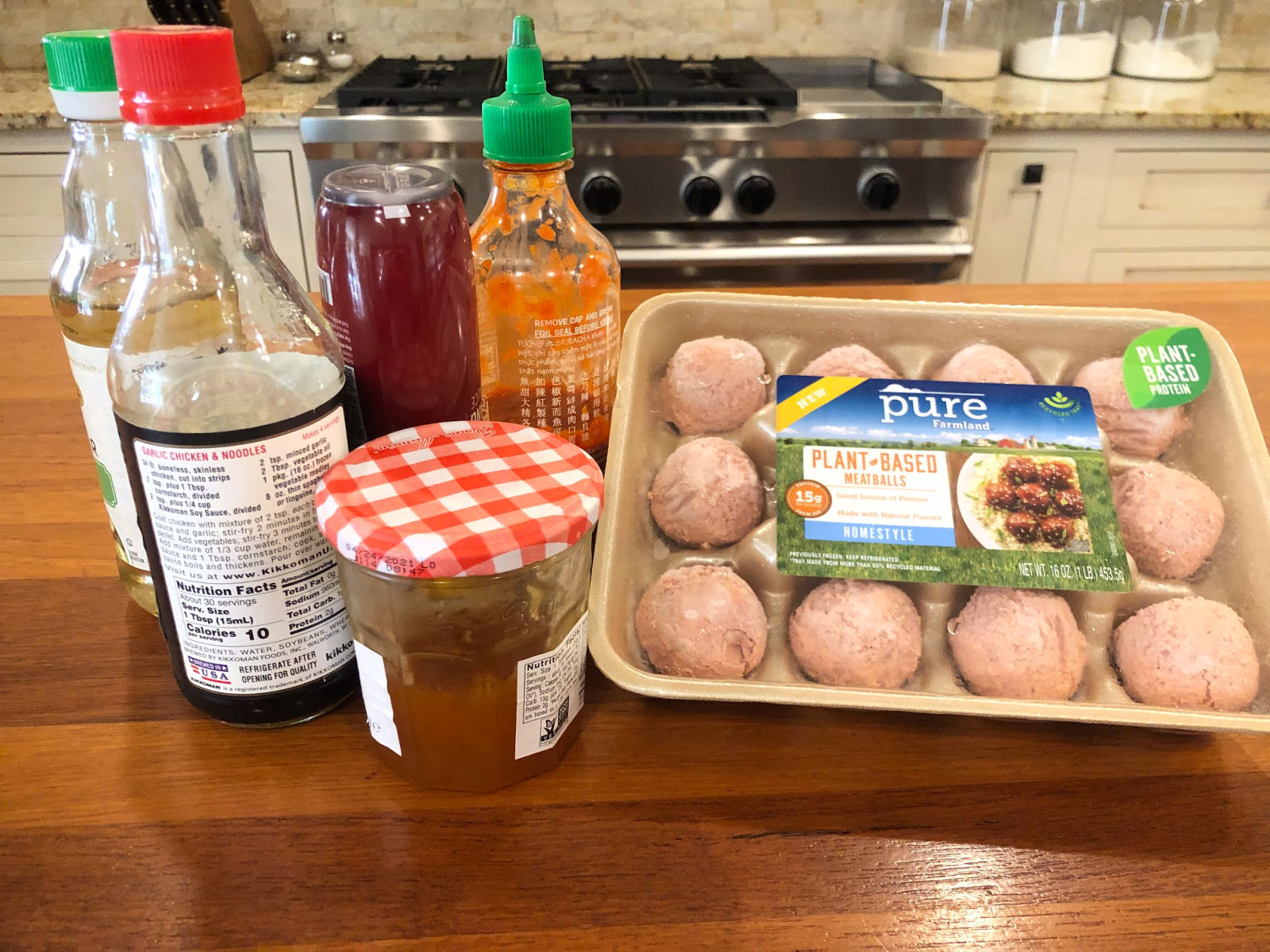 Sweet & Spicy Korean-Style Meatless Meatballs on I Heart Publix