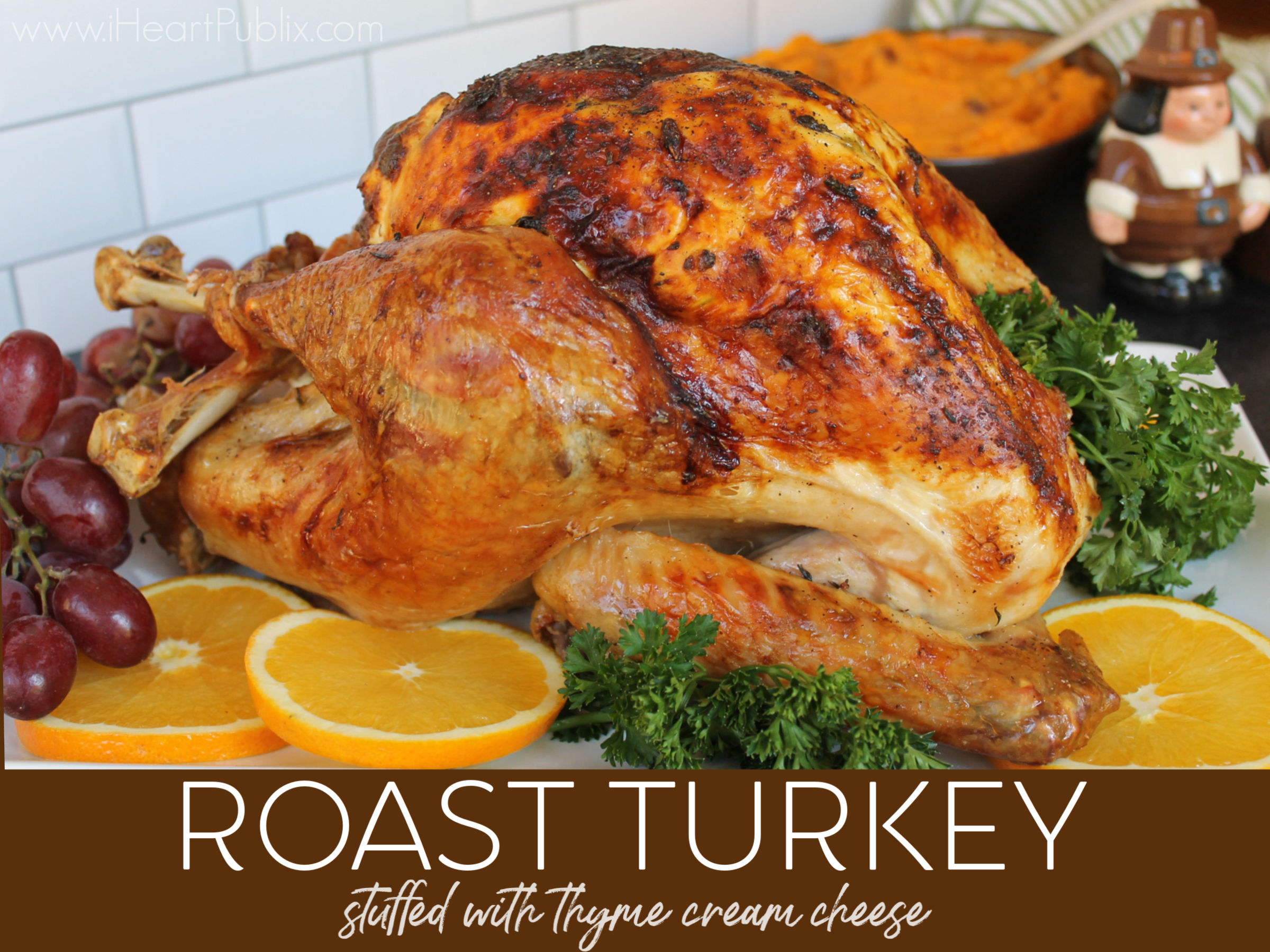Roast-Turkey-Stuffed-With-Thyme-Cream-Cheese Roasted Turkey Stuffed With Thyme Cream Cheese on I Heart Publix