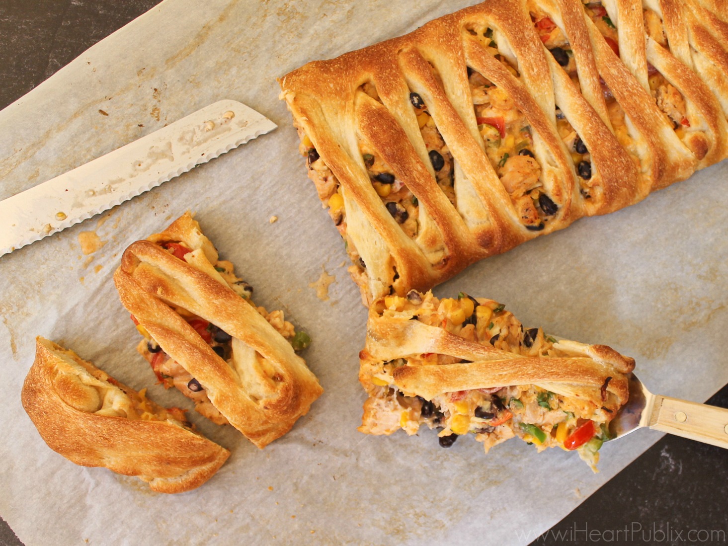 Southwestern Cheesy Chicken Braid Made With Curly’s Pulled Chicken – Save With The New Coupon