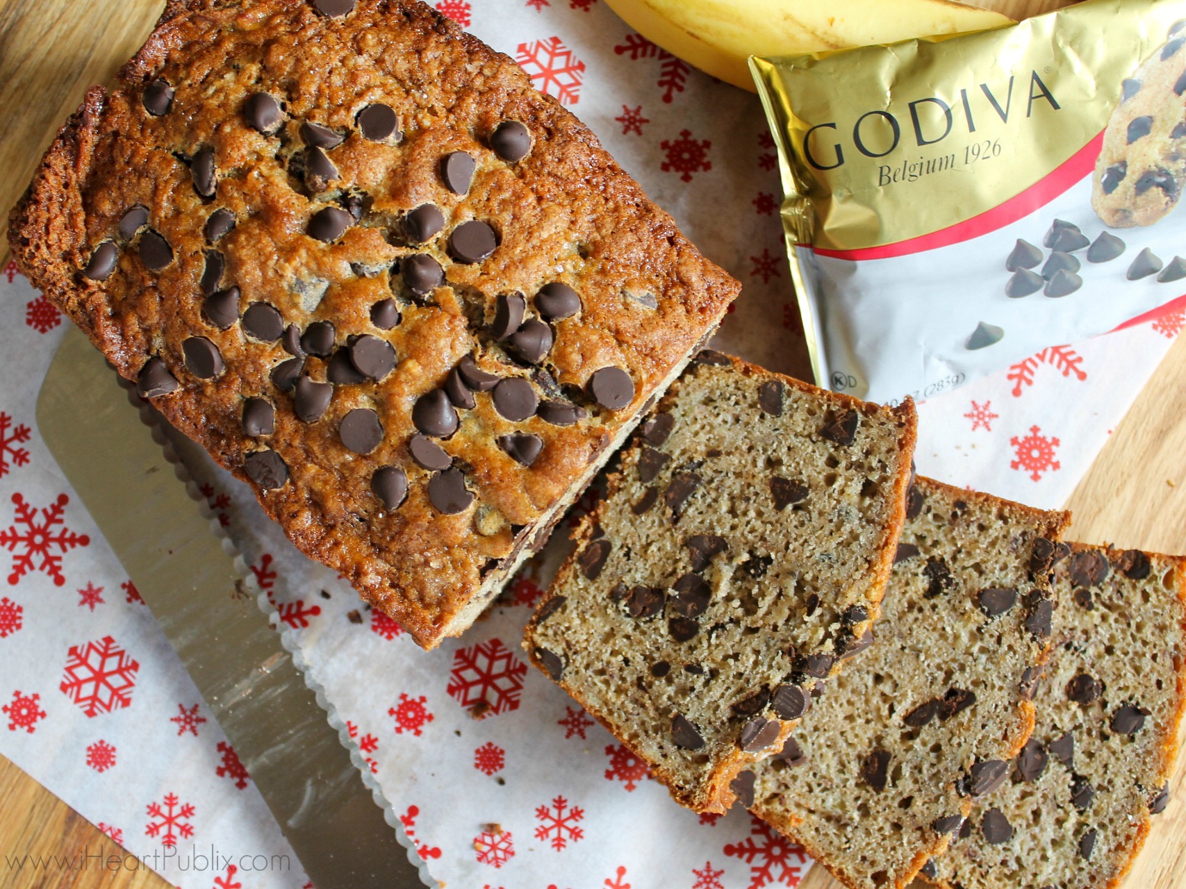 chocolate-chip-banana-bread Find New GODIVA® Premium Baking Chips At Your Local Publix on I Heart Publix