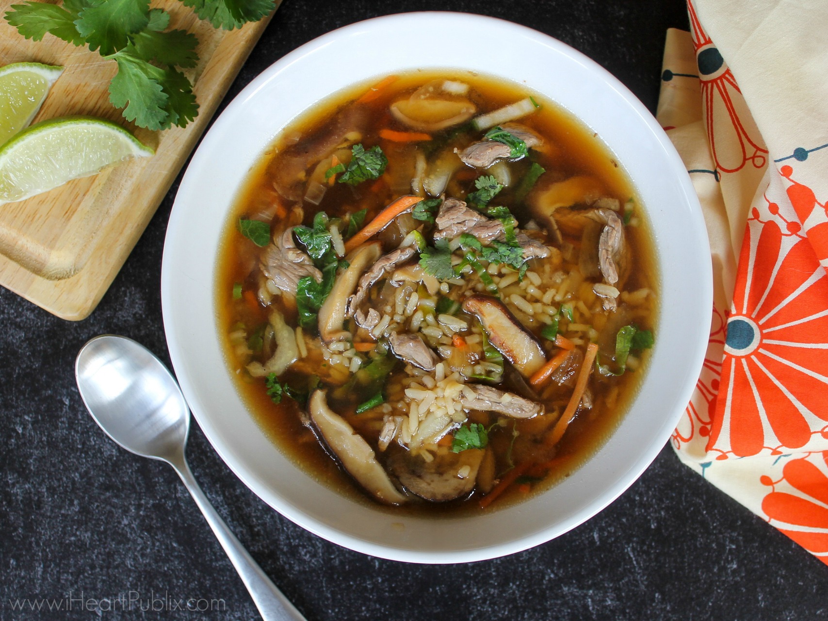 Asian-Beef-Rice-Soup Auto Draft on I Heart Publix 462