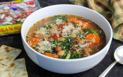 Italian Bean Soup With Sausage & Kale + Reminder To Enter My Hurst Beans Giveaway!