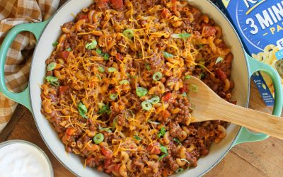 Skillet Chili Mac – Amazing Recipe To Go With The Ronzoni 3 Minute Pasta BOGO Sale