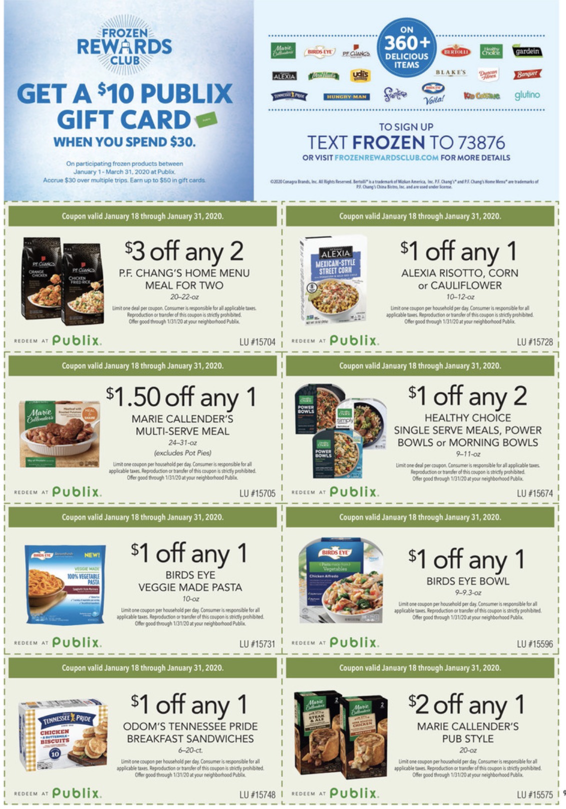 Join Now...It’s Time To Earn - Get a $10 Publix Gift Card When You Spend $30 With The Frozen Rewards Club on I Heart Publix