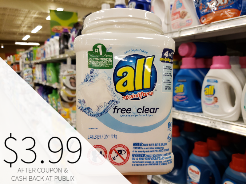 All Laundry Detergent Just $3.99 At Publix on I Heart Publix 1