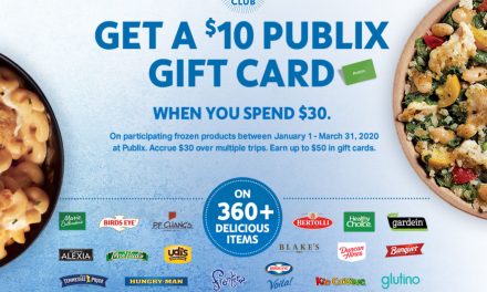 Still Time To Earn With The Frozen Rewards Club – Get A $10 Publix Gift Card With Purchase (Earn Up To FIVE Cards!)
