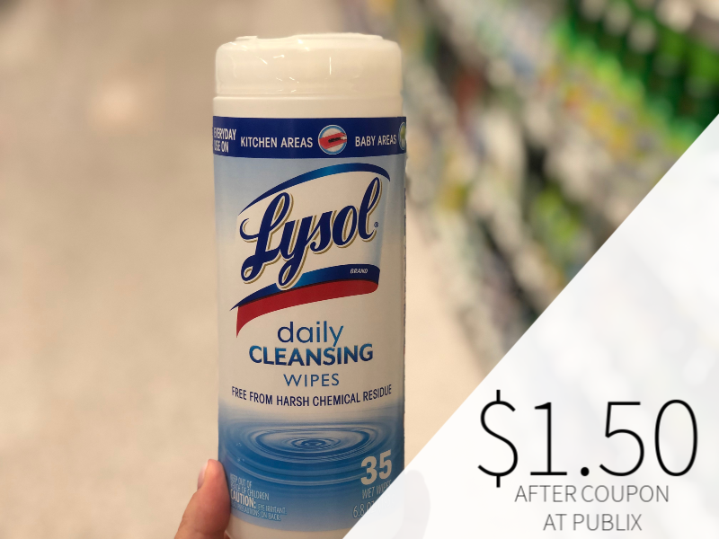 Lysol Wipes Only $1.50 At Publix on I Heart Publix