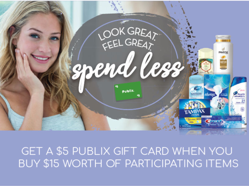 Earn A $5 Publix Gift Card With The Look Great, Feel Great, Spend Less Promo This Week At Publix