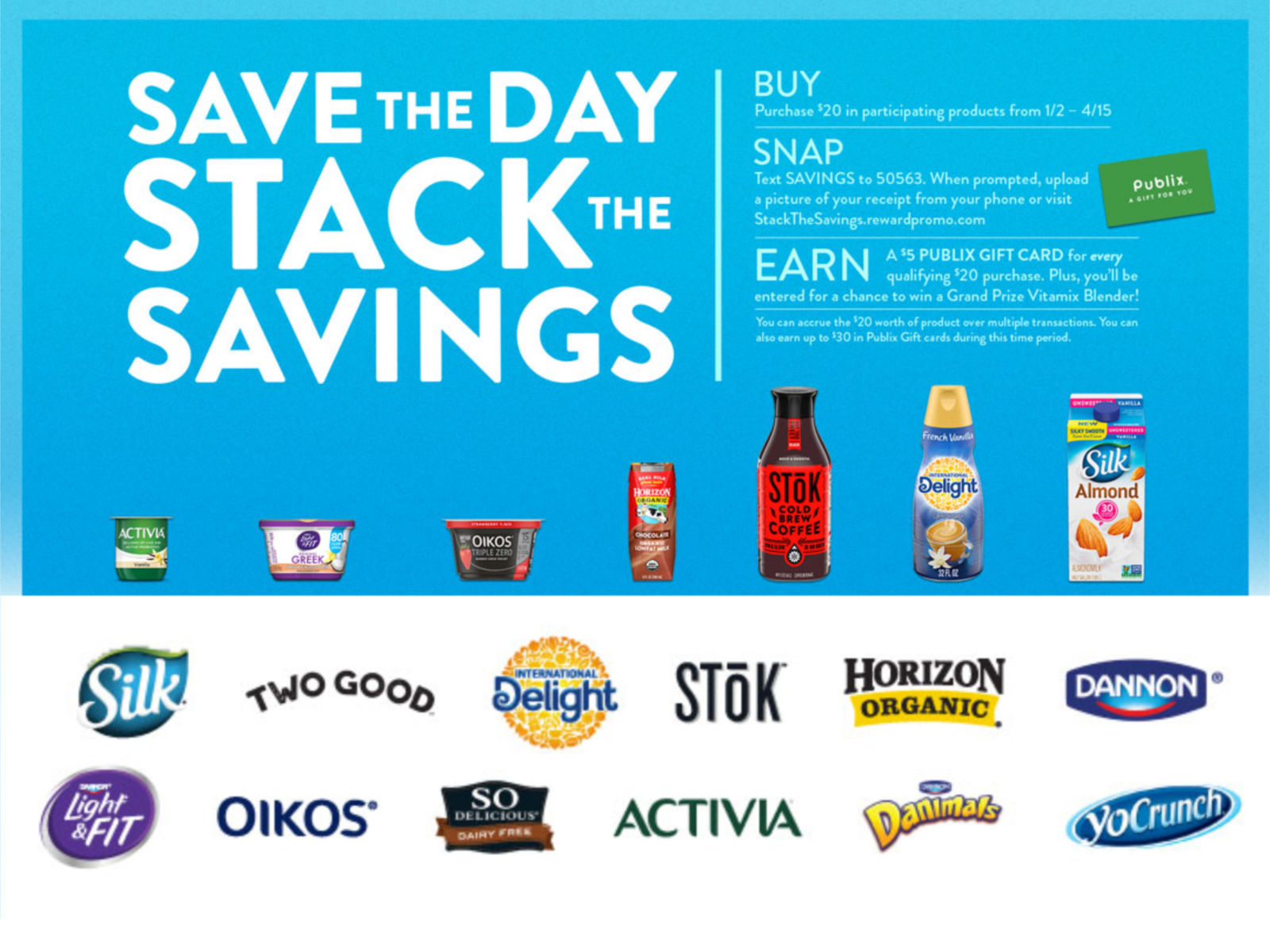 New Deals To Earn Your Gift Card(s) As Part Of The Save The Day Stack The Savings Rebate!