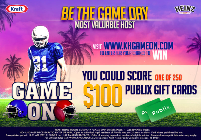 Get Ready For The Big Game And Enter To Win One Of 250 100 Publix Gift