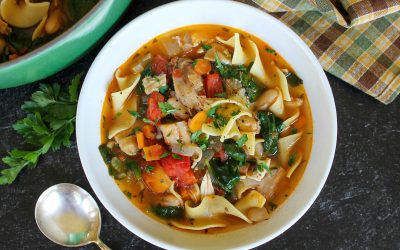 Try This Light ‘n Fluffy Minestrone Style Chicken Noodle Soup – Easy & Delicious!