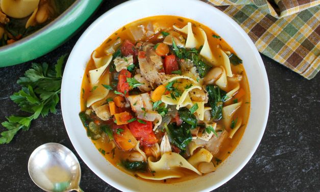 Try This Light ‘n Fluffy Minestrone Style Chicken Noodle Soup – Easy & Delicious!