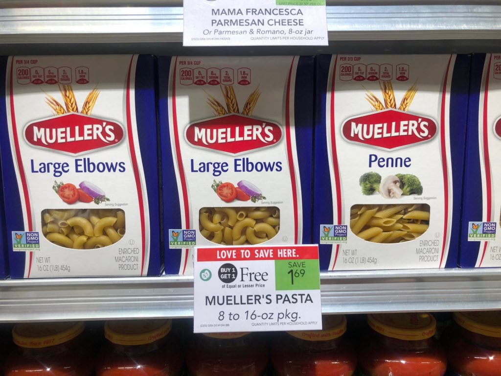 Mueller’s Pasta Just 35¢ Per Box At Publix on I Heart Publix