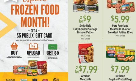Great Time To Earn A $5 Publix Gift Card With Your Smithfield Frozen Products Purchase