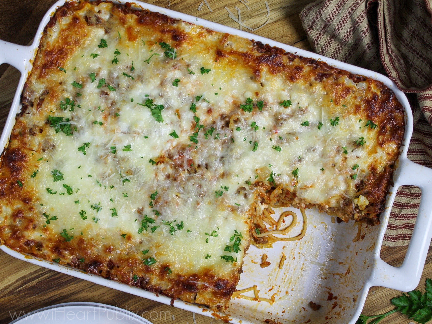 Baked Spaghetti - Super Meal To Go With The Sales At Publix on I Heart Publix