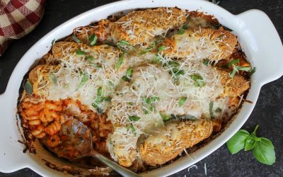 Easy Chick’n Parmesan Casserole (Meatless Meal Option For The Sales At Publix)