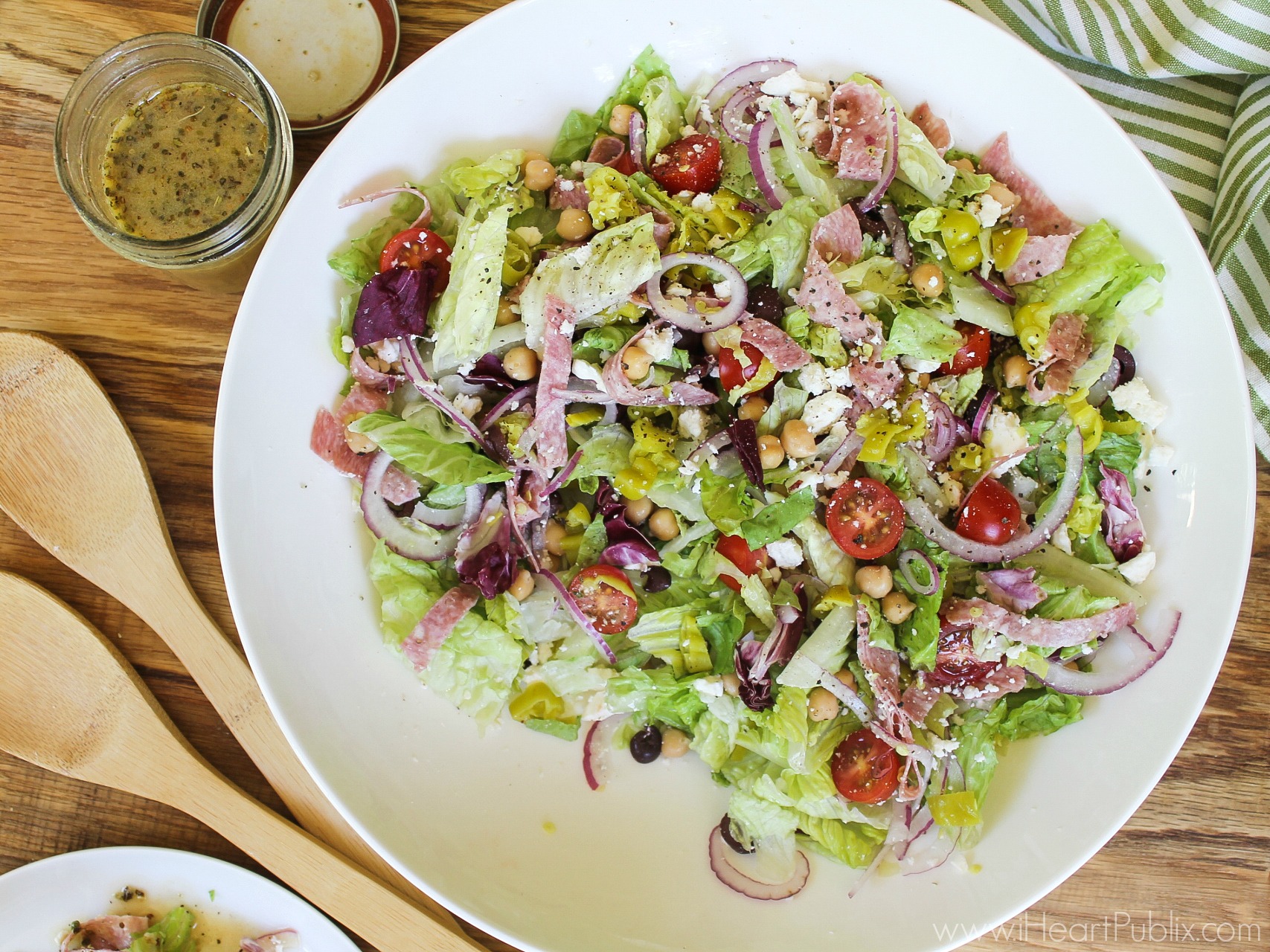 Easy Italian Chopped Salad - Super Meal To Go With The Sales At Publix on I Heart Publix