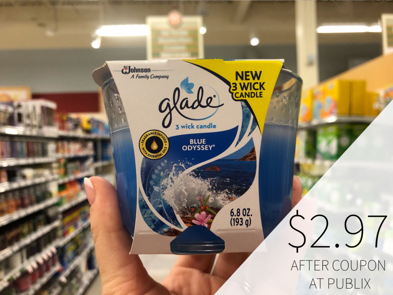 Glade 3-Wick Or Twin Pack Candles Just $2.97 With The Sale & New Coupon! on I Heart Publix 1