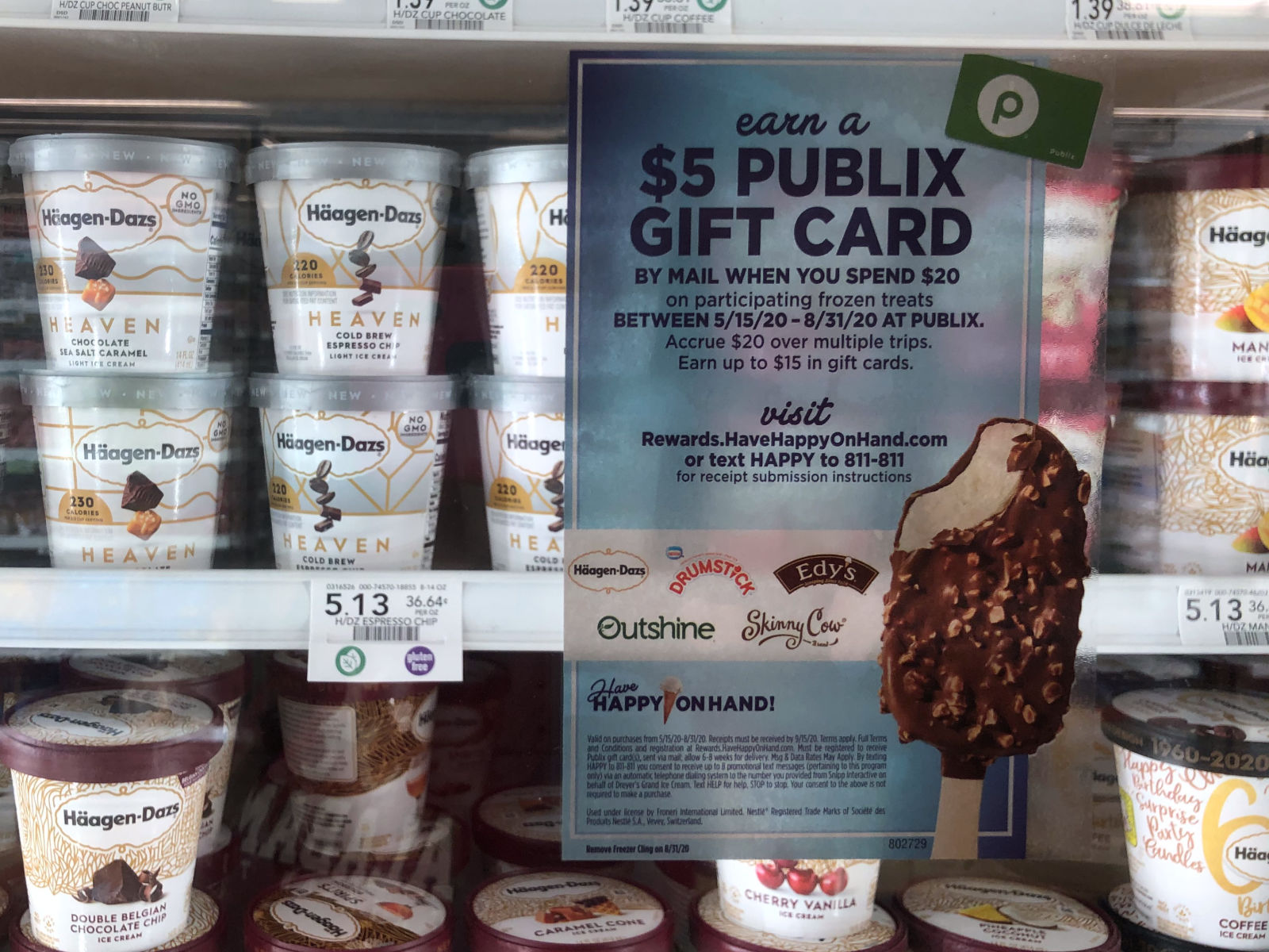 Earn A Publix Gift Card When You Pick Up Your Favorite Frozen Treats on I Heart Publix 1