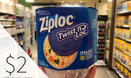 Ziploc® Twist ’n Loc® Containers Keep Your Foods Fresh Without Spills Or Leaks!