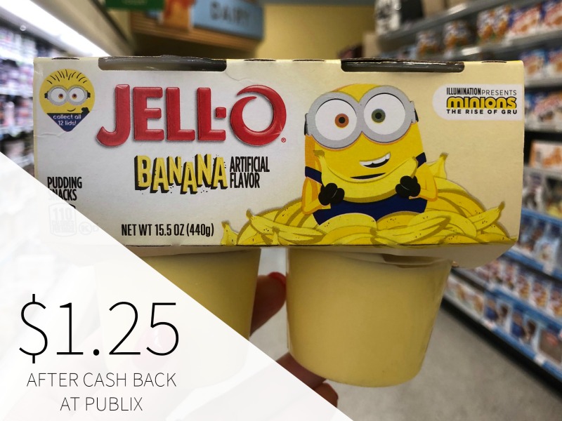 Super Deal On Jell-O Pudding & Gelatin Snacks At Publix – Look For Limited Edition Minions and Trolls Themed Snacks!