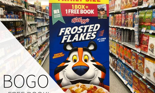 Get A Great Deal On Delicious Kellogg’s Cereals & Get A Free Book With The Feeding Reading Program!