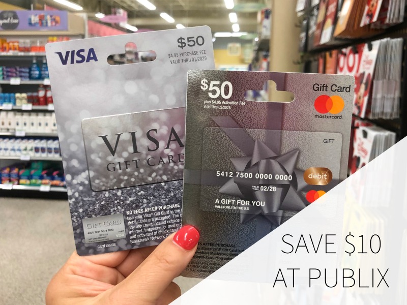 Save 10 At Publix When Your Purchase A Visa Or Mastercard Gift Card