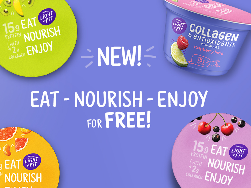 Don’t Miss Your Chance For A FREE Light & Fit® Collagen & Antioxidants Yogurt