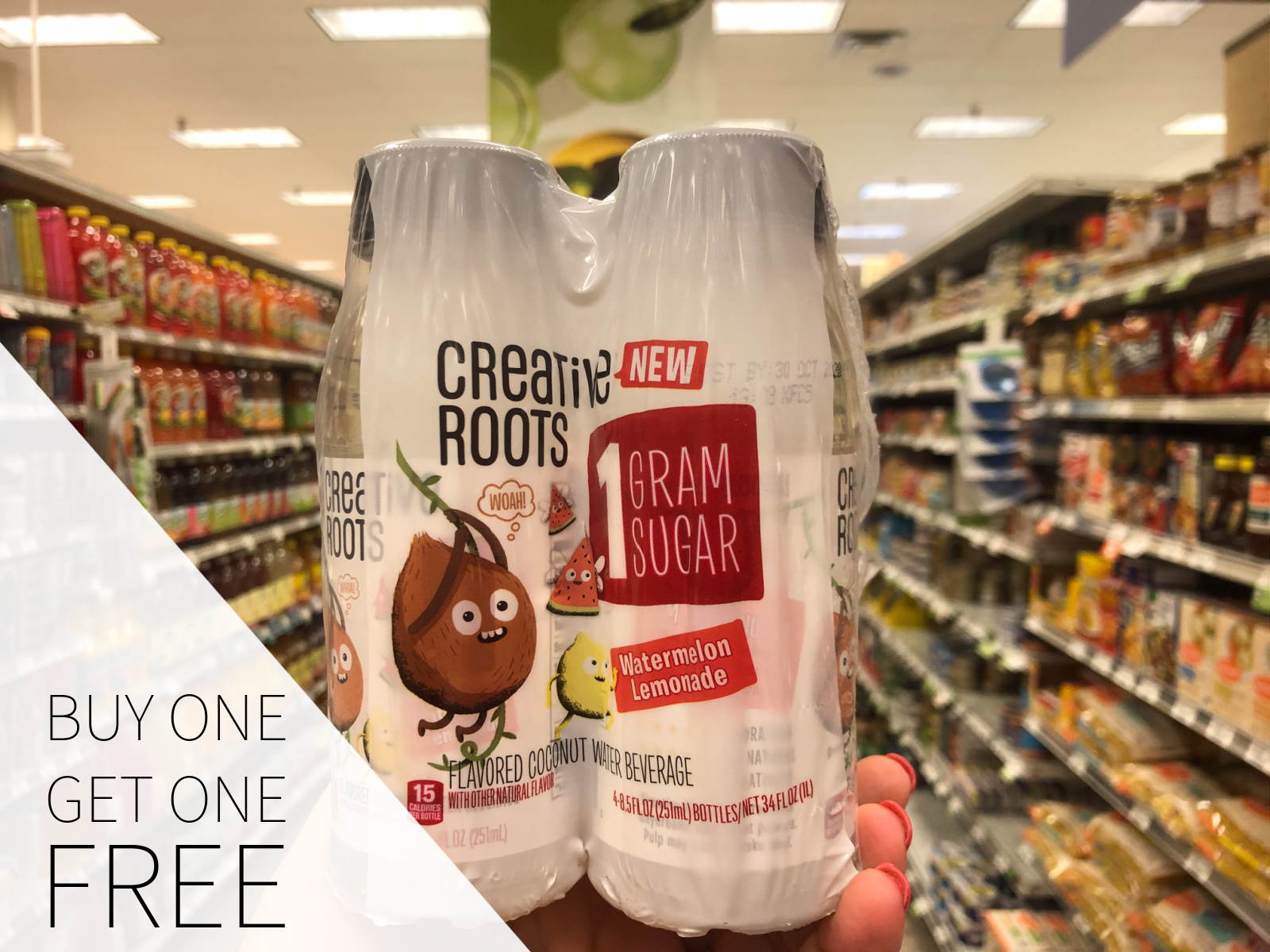 All Four Varieties Of Creative Roots Coconut Water Drinks Are BOGO At Publix! on I Heart Publix 1