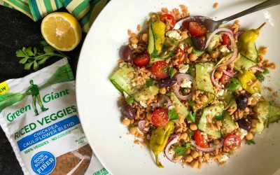 Greek Riced Veggie Salad – Perfect Meal To Go With The Sale On Green Giant® Riced Veggies At Publix!