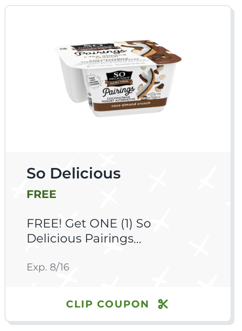 FREE So Delicious Pairings Single Serve Yogurt At Publix on I Heart Publix 1
