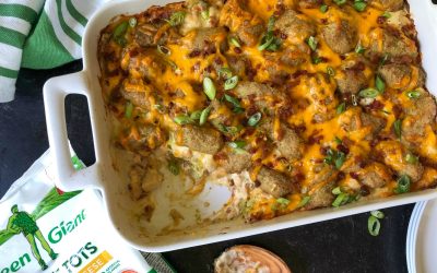 Chicken Bacon Ranch Veggie Tot Casserole – A Tasty Spin On An Old Favorite!