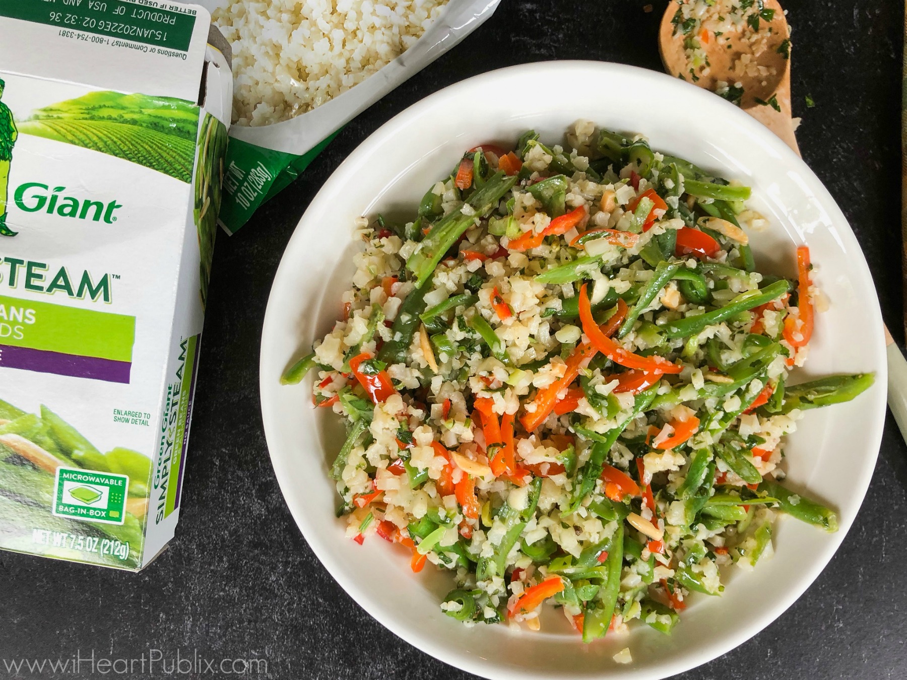 Chimichurri Cauliflower Rice Recipe - Tasty Side For The Sale On Green Giant Riced Veggies on I Heart Publix