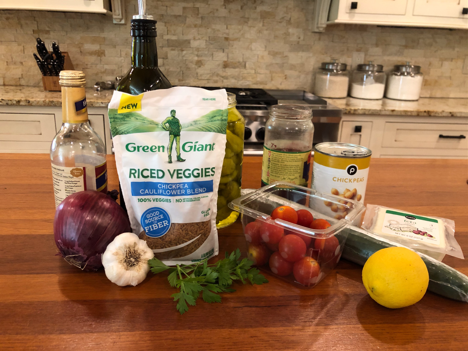 Greek Riced Veggie Salad on I Heart Publix