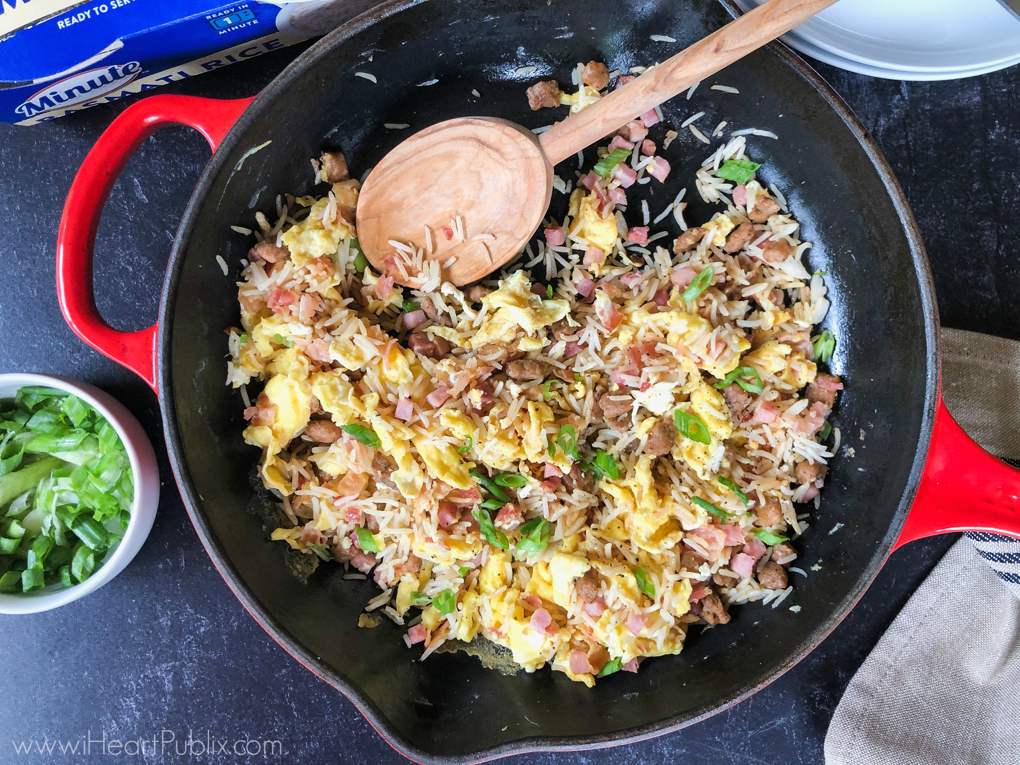 Meat Lovers Breakfast Fried Rice - Quick & Tasty With Minute Ready To Serve on I Heart Publix 1