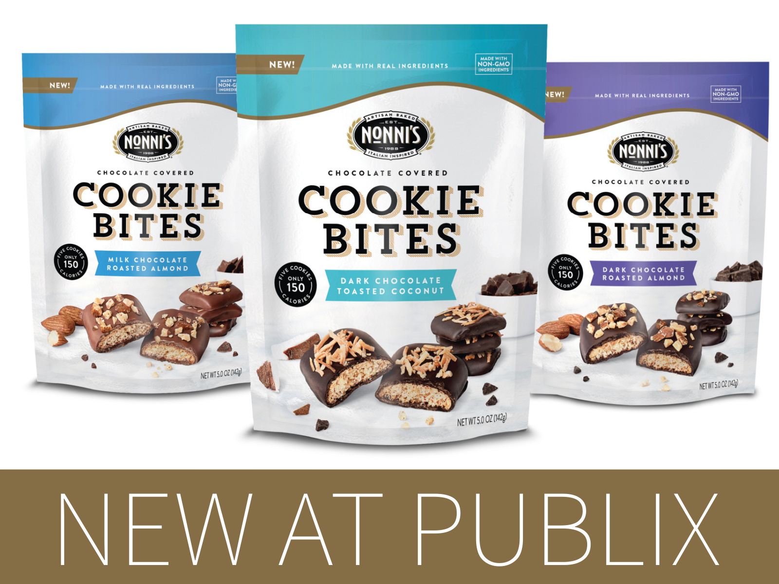 Look For Three Delicious Varieties of Nonni’s Chocolate Covered Cookie Bites At Publix on I Heart Publix