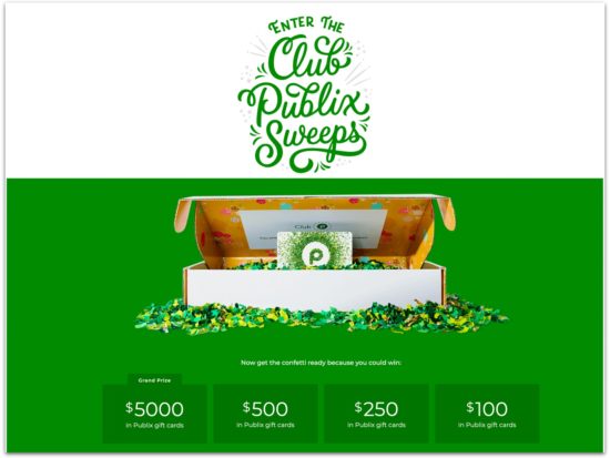 Win Big With The Club Publix Sweepstakes (Ends 10/7) on I Heart Publix