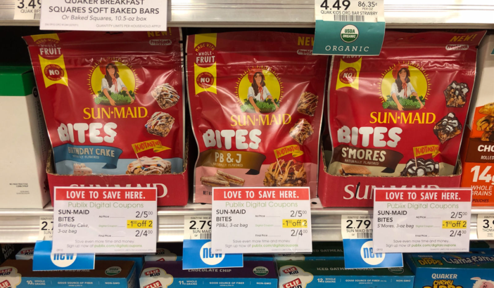 Try New Sun-Maid Bites At A HUGE Discount + A Giveaway (Four Readers Will Win A $50 Publix Gift Card) on I Heart Publix 1