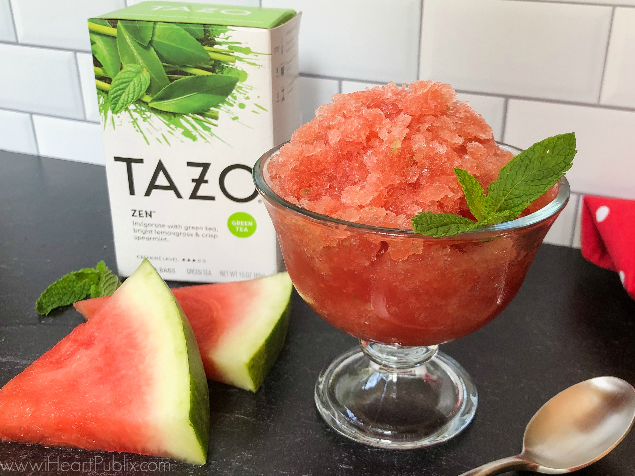 TAZO Zen Watermelon Granita - Perfect Recipe For The TAZO Tea Sale At Publix on I Heart Publix