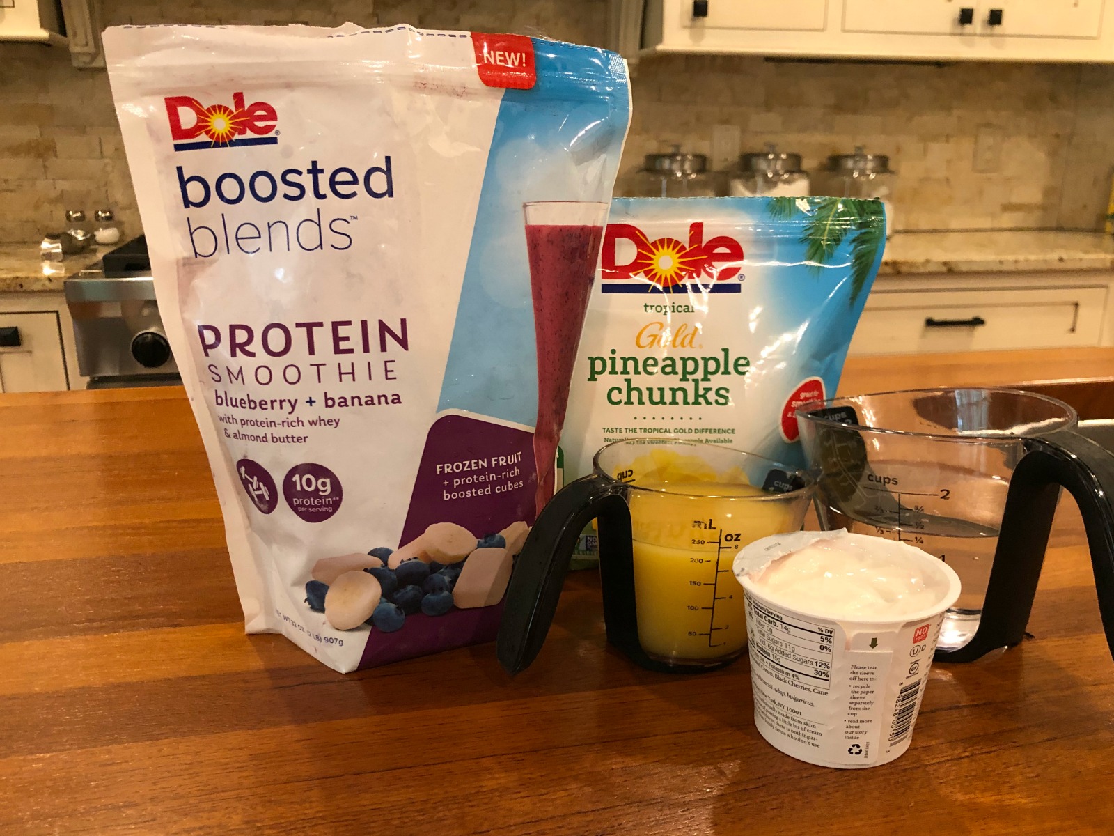 Enjoy My ProteinPacked Berry Pineapple Swirled Smoothie Find Dole