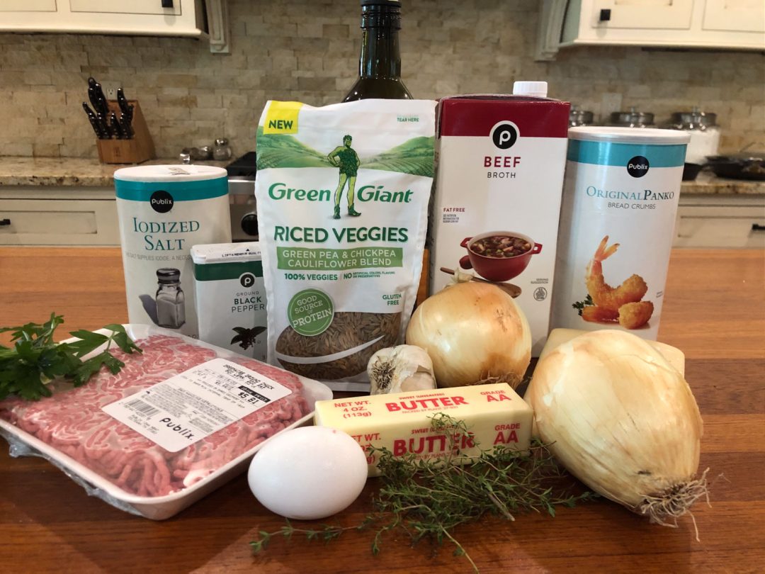 French Onion Riced Veggie Meatballs Make Them With Green Giant® Riced