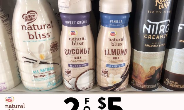 Grab A Deal On natural bliss® Sweet Crème Coconut Milk & natural bliss® Vanilla Almond Milk At Publix